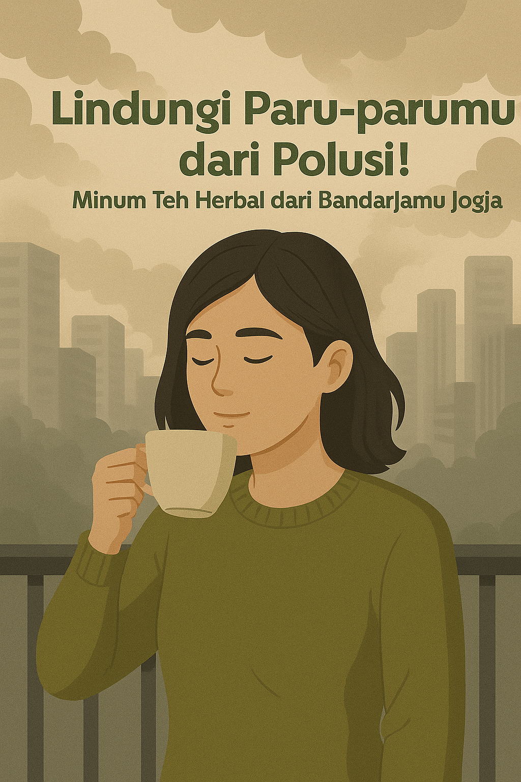 Teh herbal detoks paru-paru 